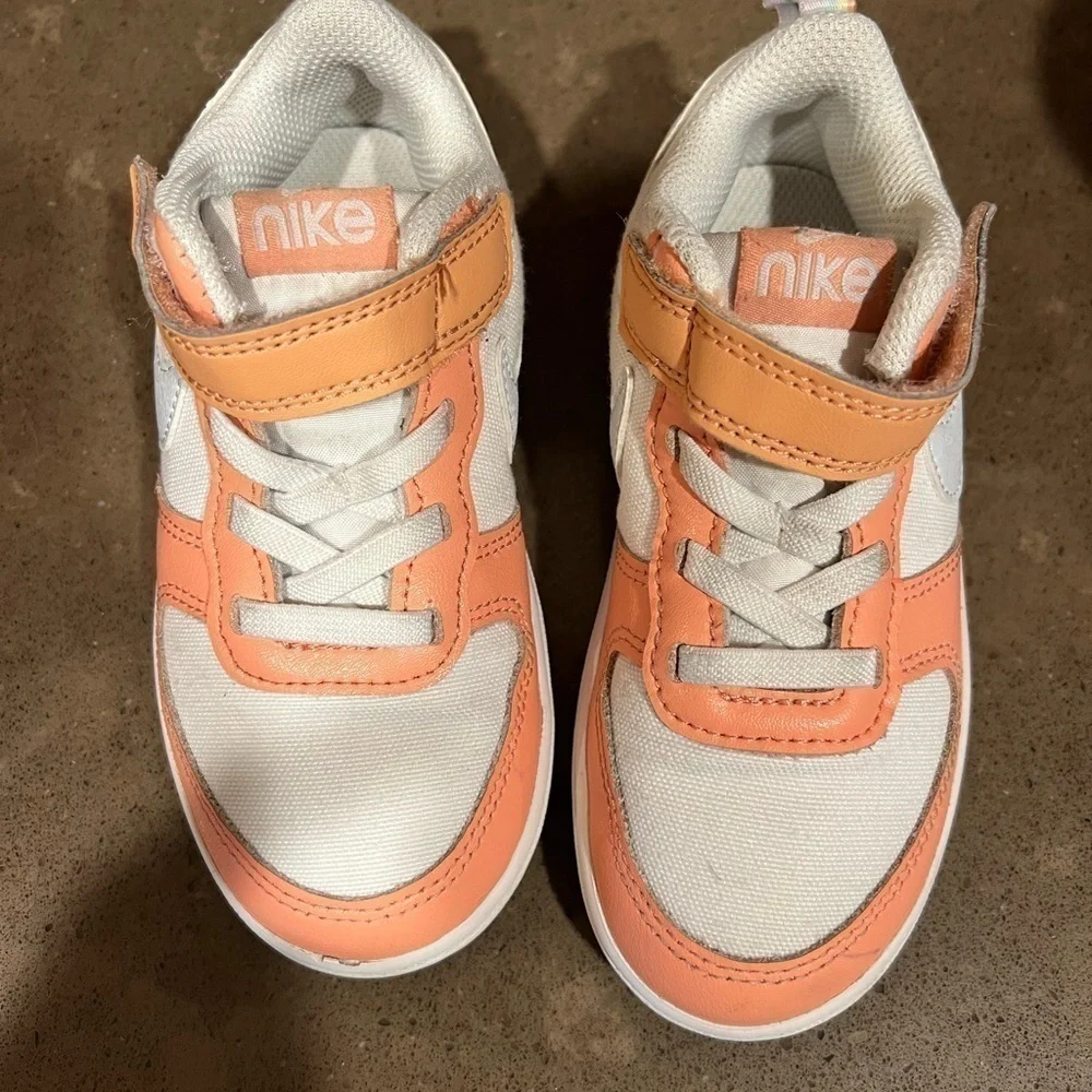 Nike Court Borough Low top White Light Madder Root toddler white peach dunk